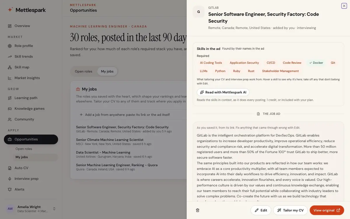 Open one: its skills, why each was found, and the ad
